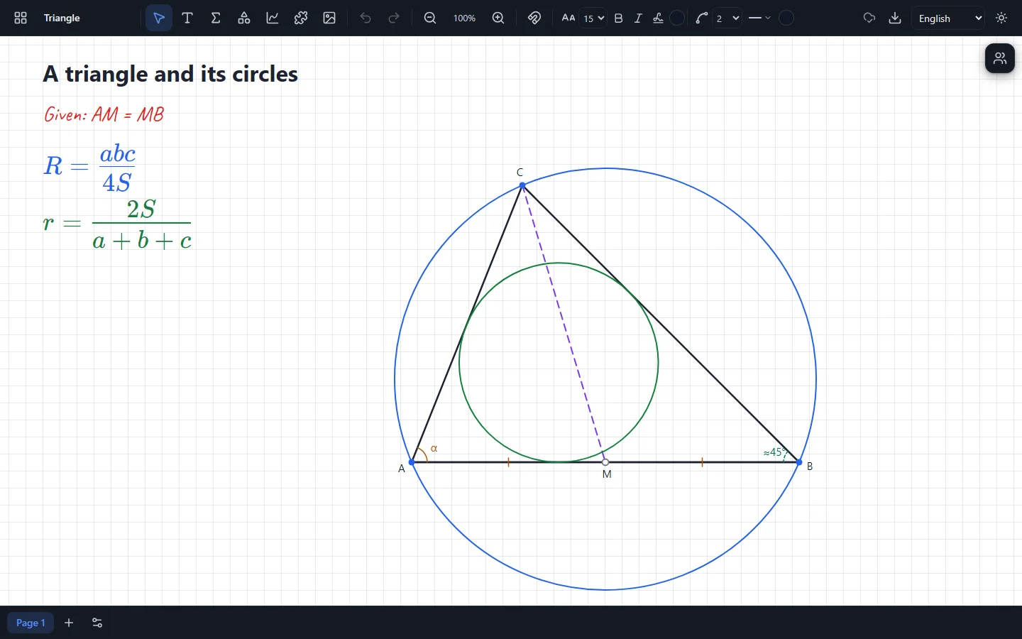 Geometric constructions