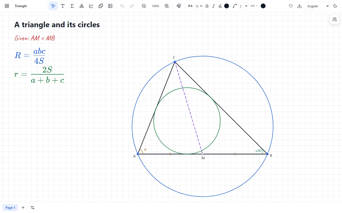 Geometric constructions